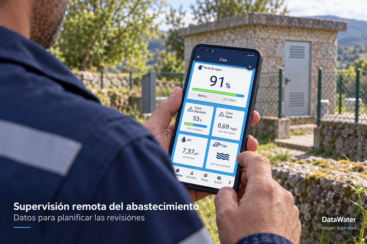 Supervisión remota del abastecimiento